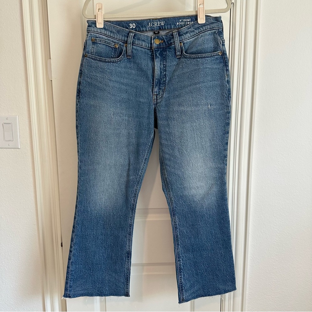 J.Crew 9” Demi Boot Crop Jeans Clyde 30